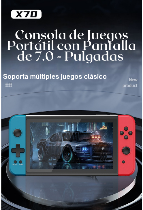 Consola de Videojuegos Portátil Powkiddy X70
