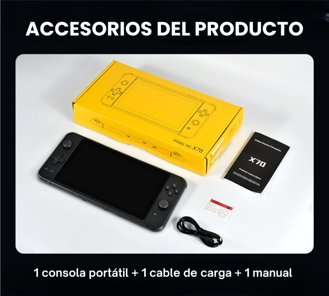 Consola de Videojuegos Portátil Powkiddy X70