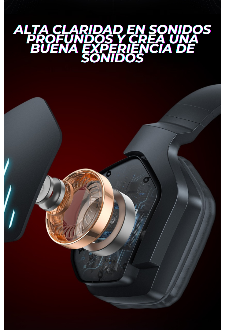 Audifonos - Headphone inalámbrico para Gamers Onikuma B60