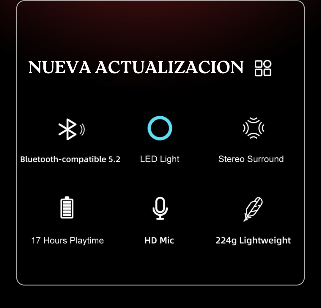 Audifonos - Headphone inalámbrico para Gamers Onikuma B60