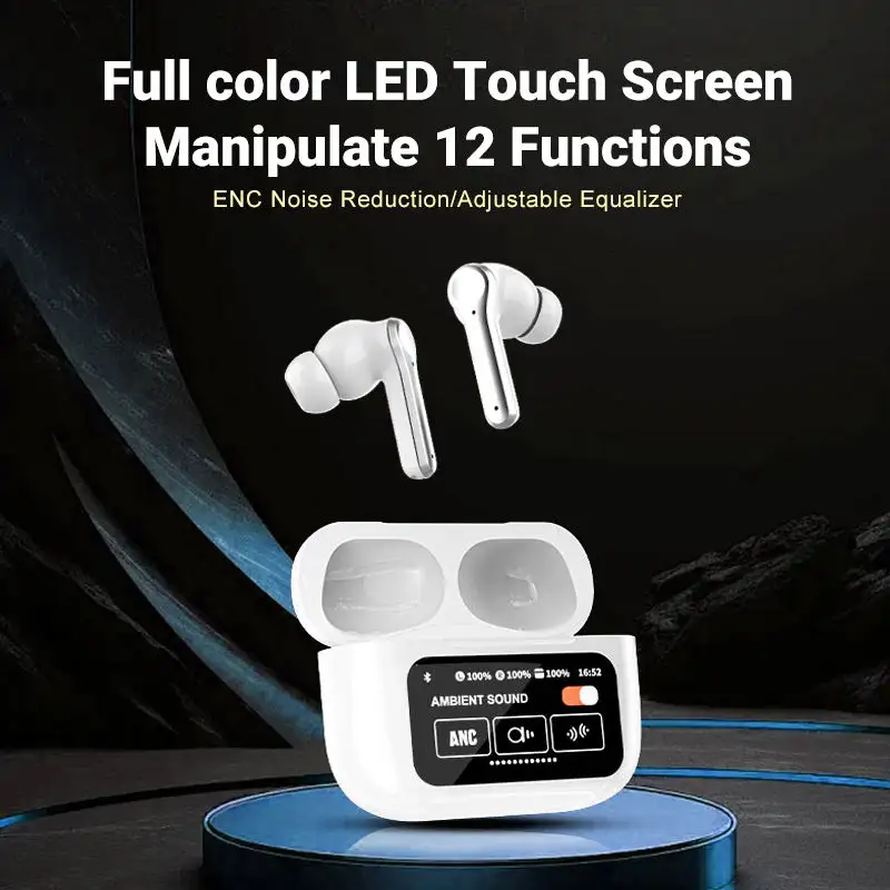 Audifonos A9 Pro Inalámbricos y con pantalla táctil