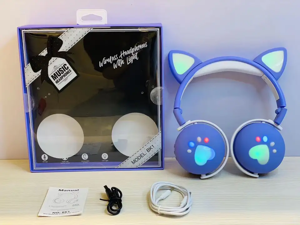 Audifono bluetooh tipo bincha Gatito BK1