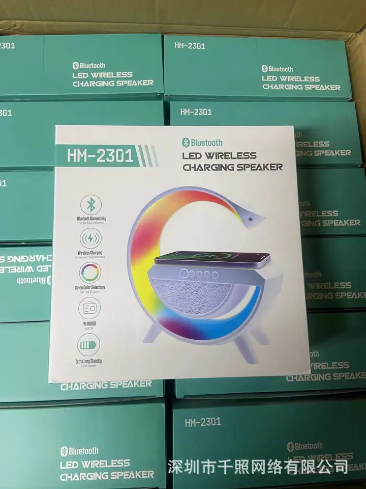 Cargador inalámbrico multifuncional con parlante G-Shape 4 RGB