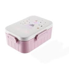 Pack Escolar Girls 3 - Táper Bambú Conejo Rosado con Tomatodo Tostada Morado