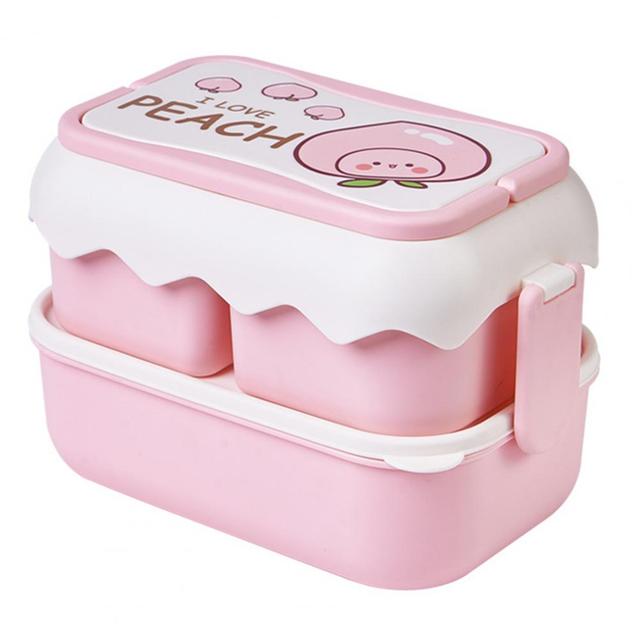 Pack Escolar Girls 4 - Táper Casita Rosado con Tomatodo Tostada Rosado