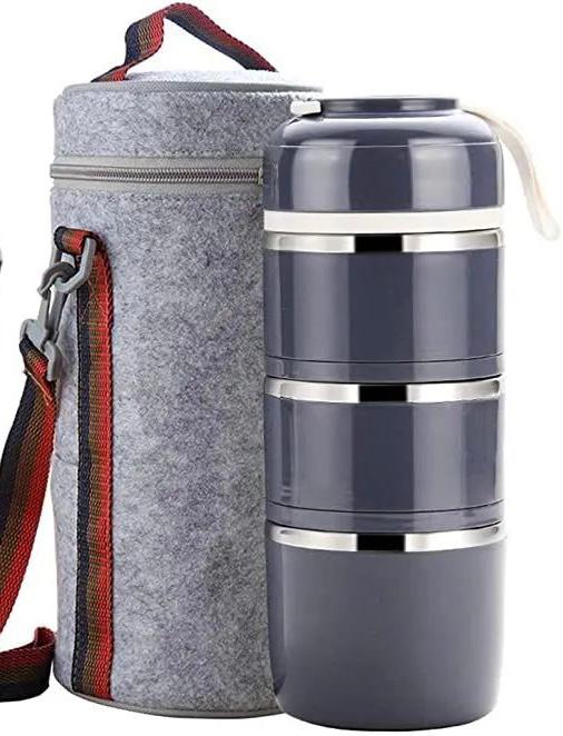 Lonchera taper térmico de 3 niveles de 1.25L (43onzas)