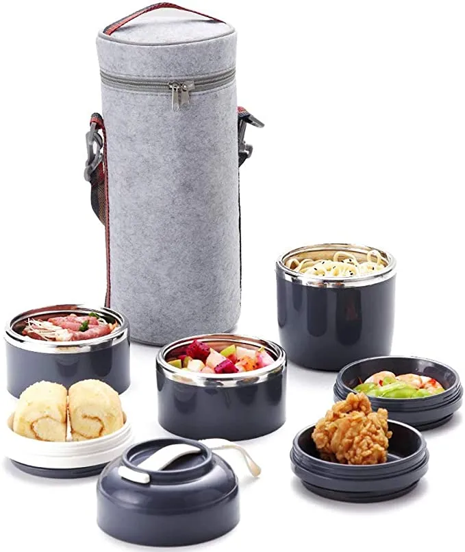 Pack Escolar Teens 1 - Táper Térmico 3 Niveles 1.25 Lt. con Vaso Stanley de 40 Oz