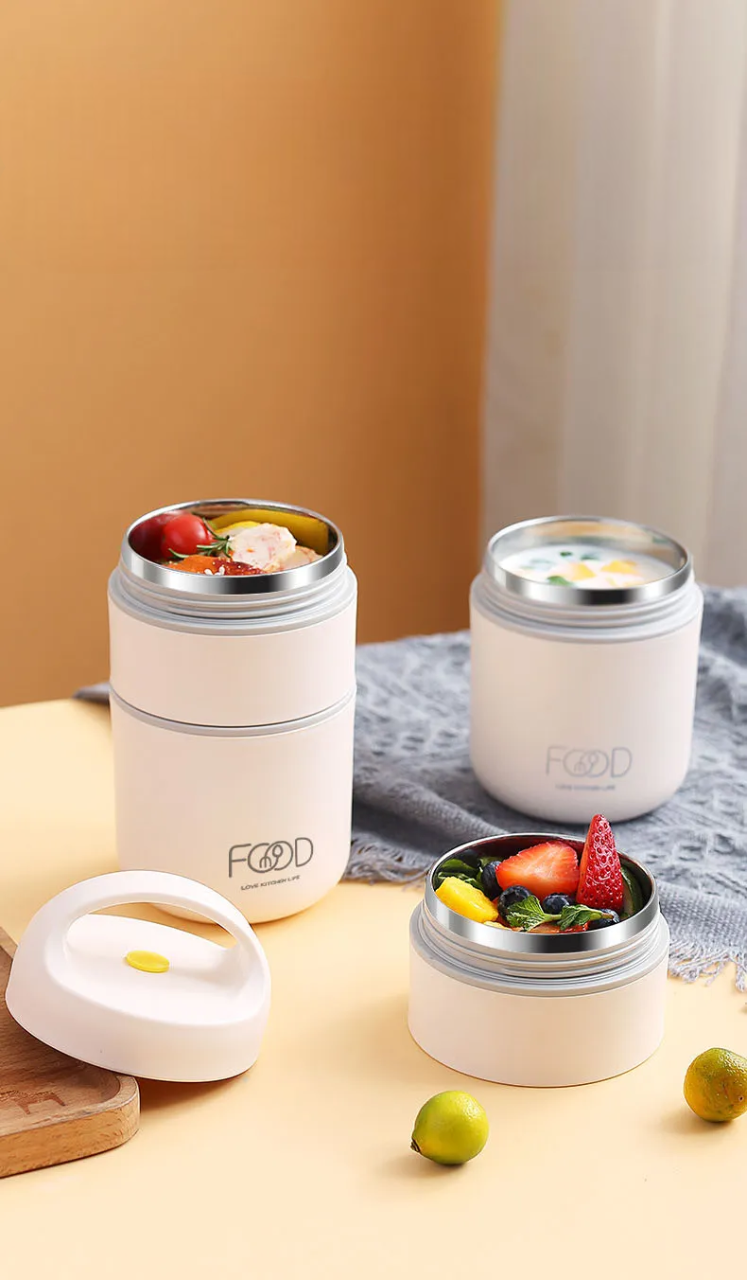 Lonchera taper térmico 2 niveles food love