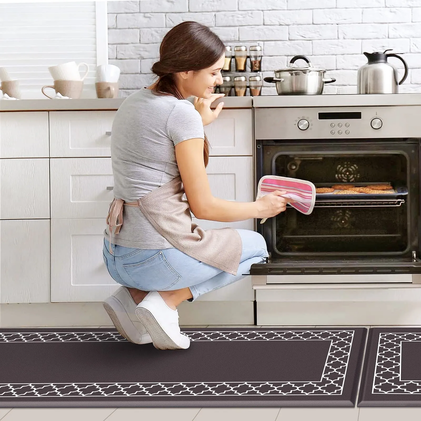 Alfombras de cocina antideslizante y absorbente de PVC