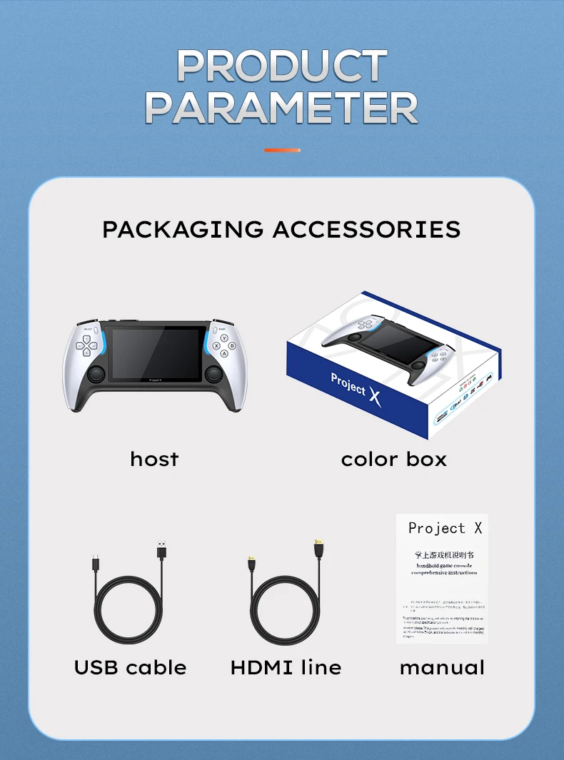 Consola videojuegos portátil Project X