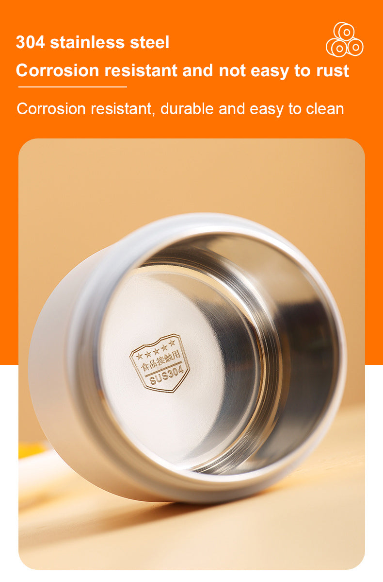 Pack Escolar Boys 6 - Táper Térmico Food Love Crema con Termo Digital Kids Naranja - Azul