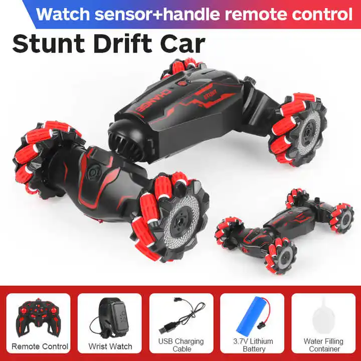 Carro a control remoto y sensor de movimientos con pulsera - Stunt Car