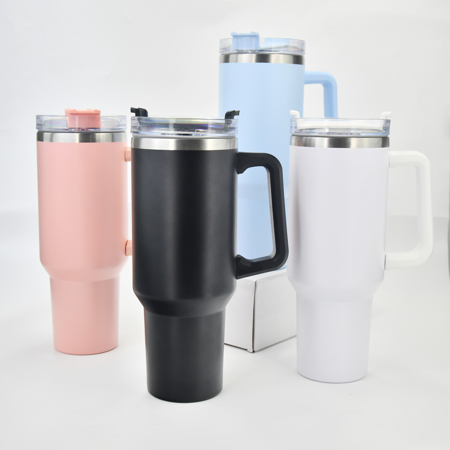Pack Escolar Teens 5 - Táper Térmico 3 Niveles 1.25 Lt. con Vaso Stanley de 40 Oz mas Termo Digital de 500 Ml. y Tomatodo Dúo Celeste - Naranja