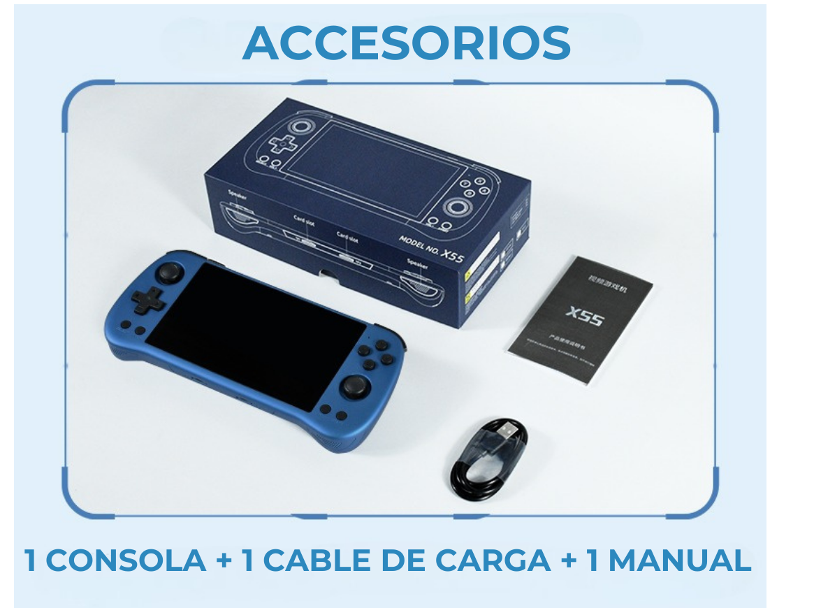 Consola de Videojuegos Portátil Powkiddy X55