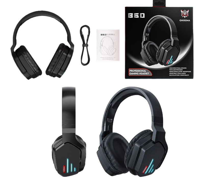 Audifonos - Headphone inalámbrico para Gamers Onikuma B60