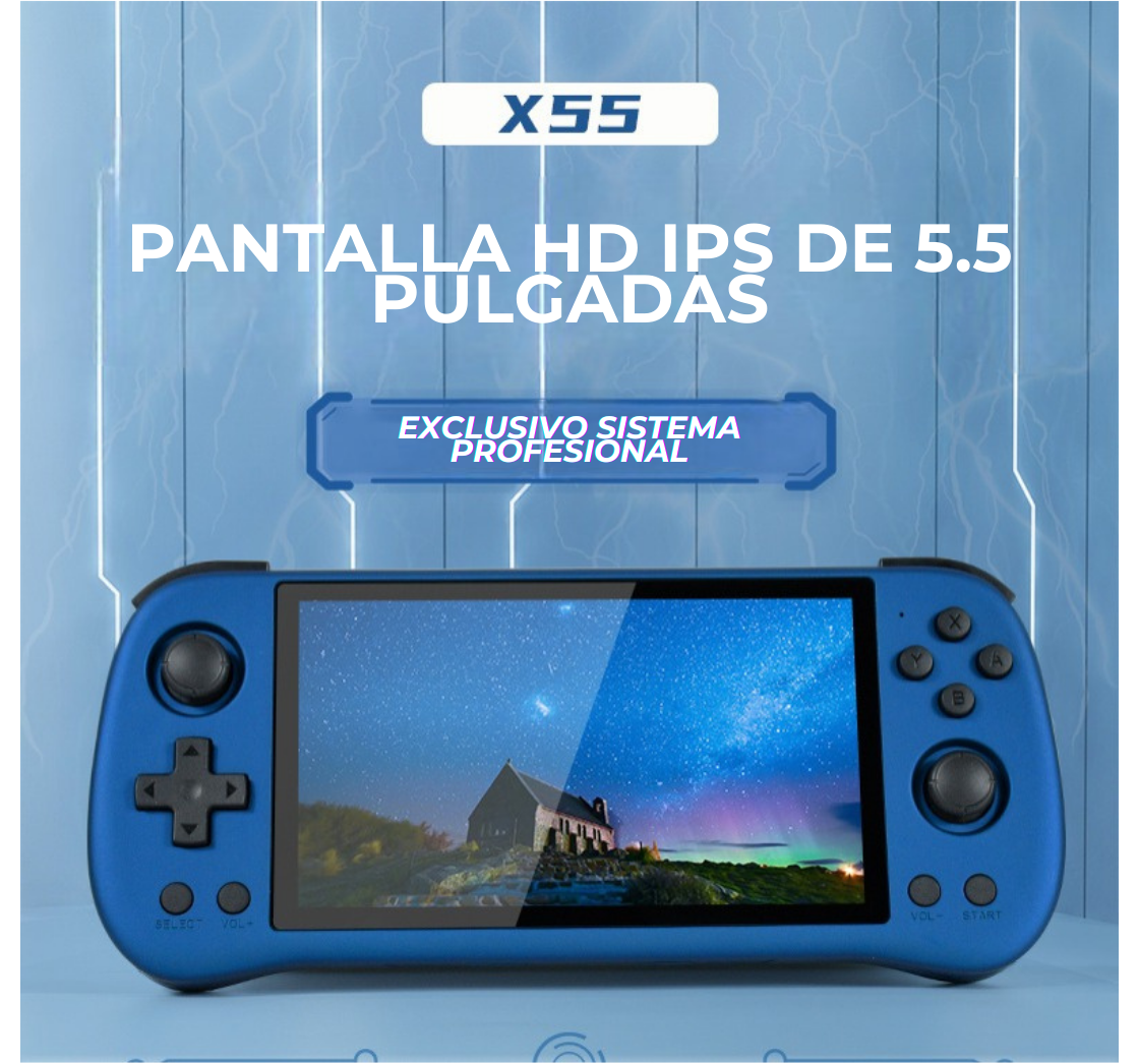 Consola de Videojuegos Portátil Powkiddy X55