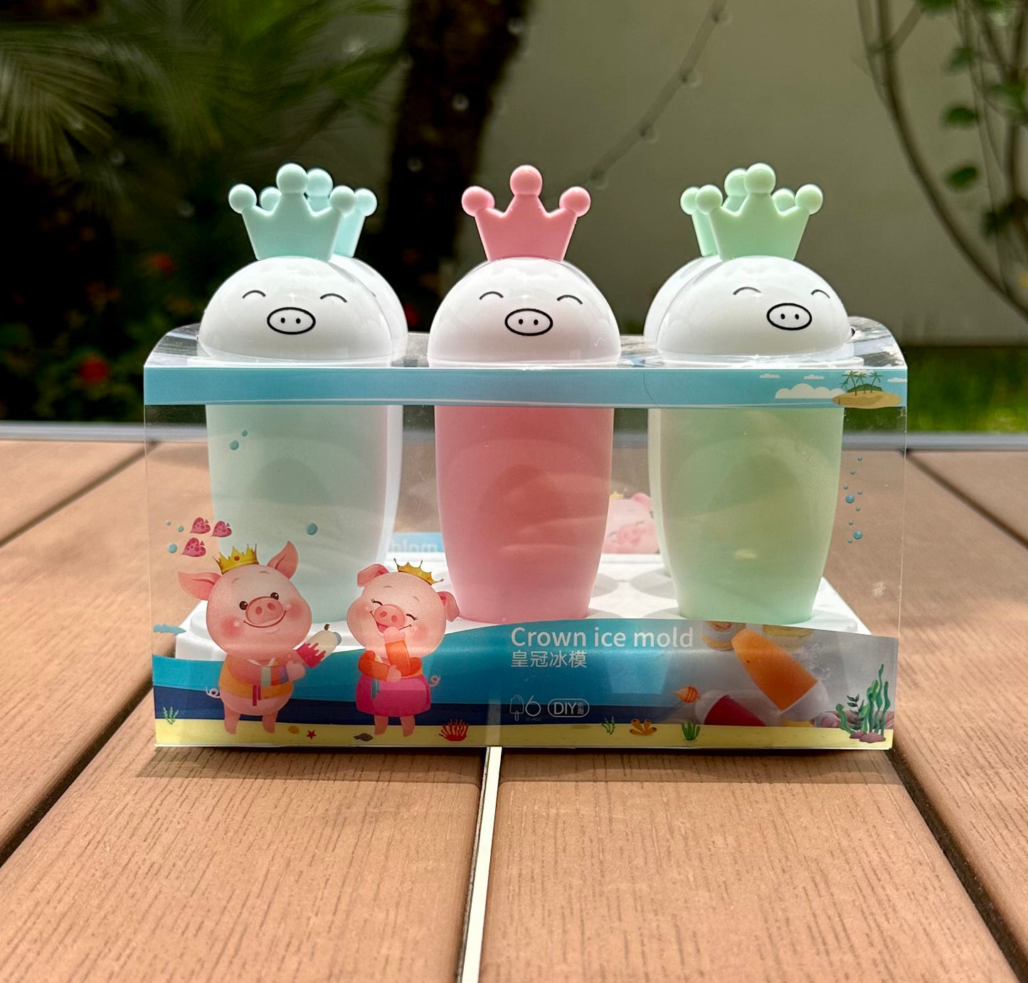 Molde para 6 helados tipo princesa