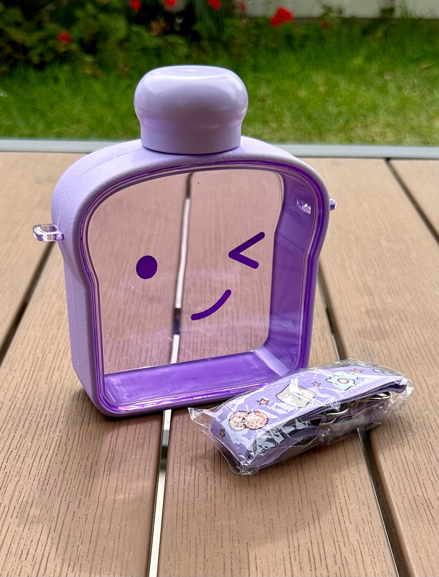 Tomatodo tostada con carita de 400ml - morado