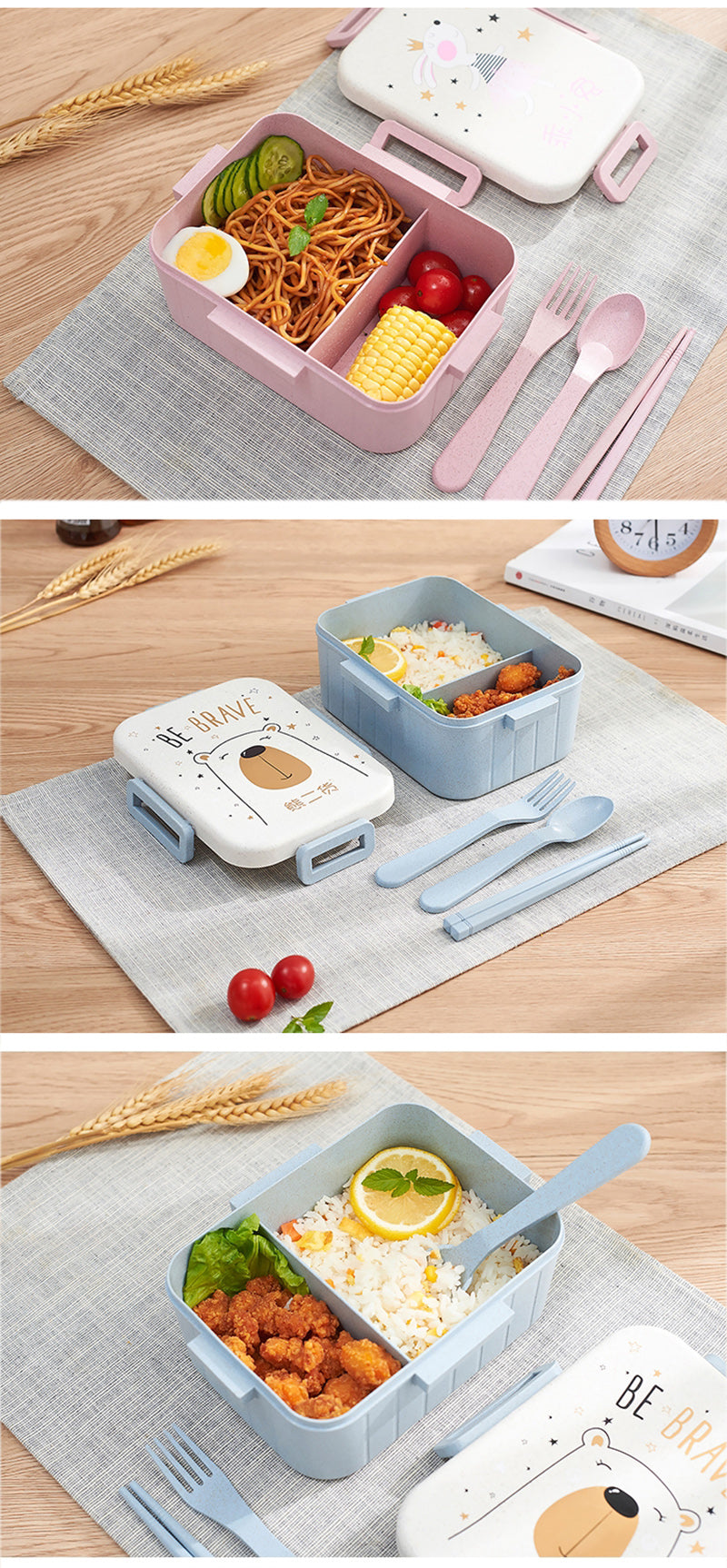 Taper bambu panda - celeste