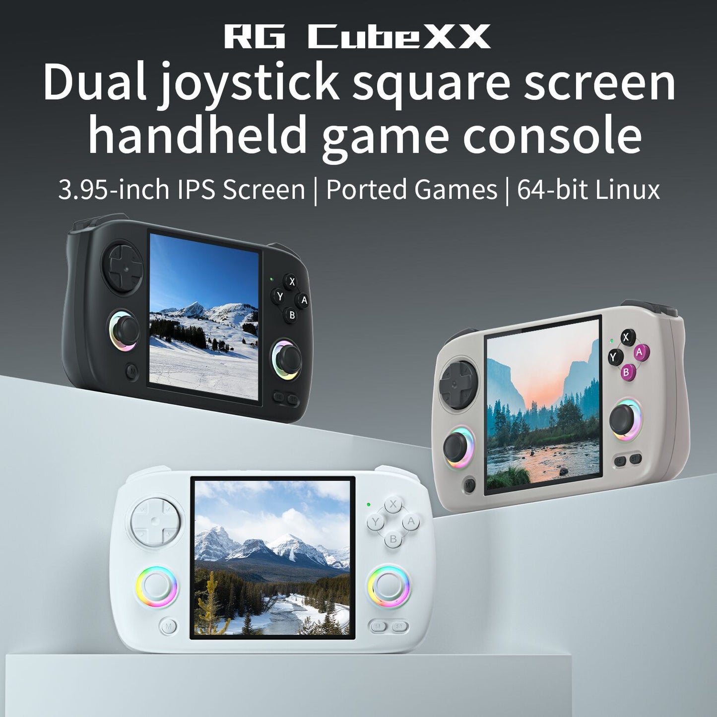 Consola de videojuegos portátil ANBERNIC RG Cube XX