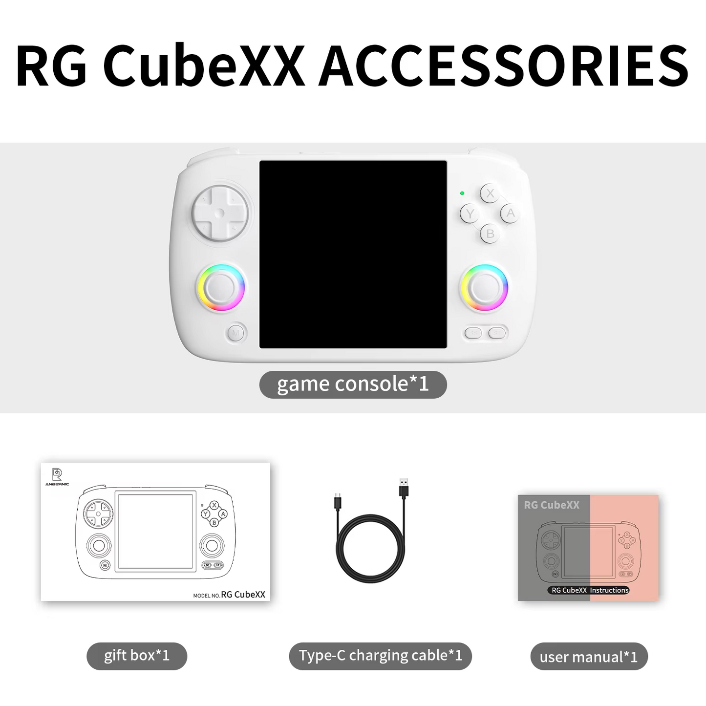 Consola de videojuegos portátil ANBERNIC RG Cube XX